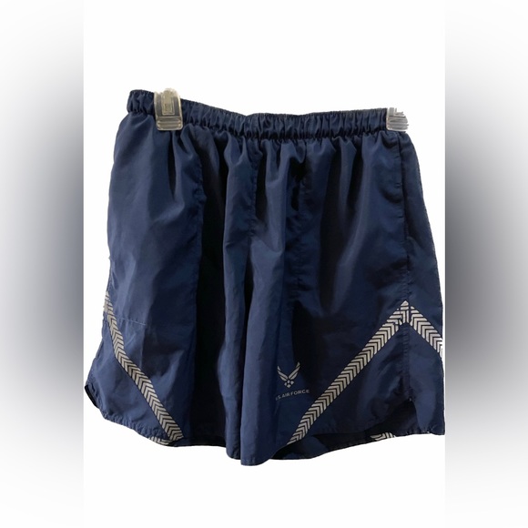 US Air Force PT Shorts Physical Training Trunks (PT) Reflective Navy Size Small - Picture 1 of 2